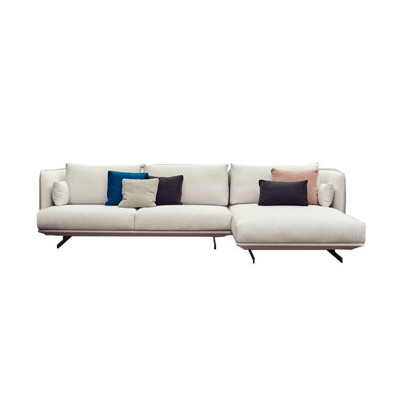 Nordic fabric sofa Simple modern self-contained small apartment  Italian minimalist 3 person living room sofa