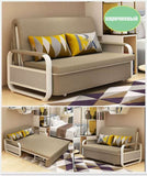 modern Sofa bed foldable single double small multi-functional fabric sofa  Диван-кровать