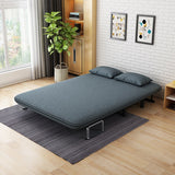 Multifunctional folding sofa bed, small apartment living room, lazy fabric, detachable and washable double single dual-purpose f