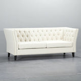 U-BEST Vintage Luxury Chesterfield Velvet Button Tufted Sofa 3 Seat For Living Room furniture,Luxury Velvet Sofa