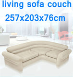 Original authentic INTEX double coupe sofa lazy inflatable sofa bed corner sunset recliner,living room air couch sofa