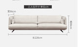 Nordic fabric sofa Simple modern self-contained small apartment  Italian minimalist 3 person living room sofa