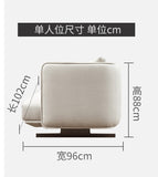 Nordic fabric sofa Simple modern self-contained small apartment  Italian minimalist 3 person living room sofa