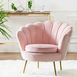 Pink Golden Iron Metal Velvet Royal Crown Single Double Three-seat Sofa Dressing Chair Coffee Living Room Garden Princess Prince