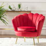 Pink Golden Iron Metal Velvet Royal Crown Single Double Three-seat Sofa Dressing Chair Coffee Living Room Garden Princess Prince