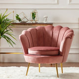 Pink Golden Iron Metal Velvet Royal Crown Single Double Three-seat Sofa Dressing Chair Coffee Living Room Garden Princess Prince