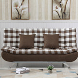 Living Room Multi-Function Fabrics Sofa Bed Foldable Single Double Three-Seat Fabric Sofa Apartment Lazy Sofa