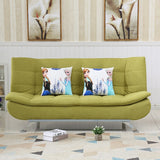 Living Room Multi-Function Fabrics Sofa Bed Foldable Single Double Three-Seat Fabric Sofa Apartment Lazy Sofa